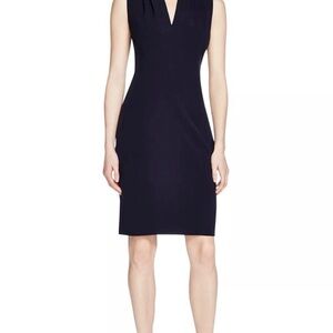 Elie Tahari Women's Roanna Sleeveless Sheath Dress, Navy, Size 12
